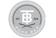 About Us 10 Round TB Poké Bar logo Designed by Bay Area Web Solutions